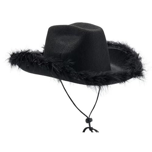 Generic Chapeau De Cowgirl Fedora Large Bord Pour Homme Et Femme