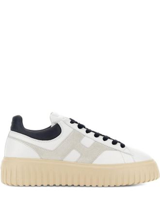 Hogan White H-Stripes Sneakers
