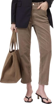 Closed Milo Straight Leg Corduroy Pants In Clay Beige