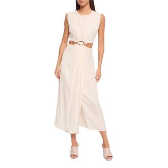 Gaud&igrave; Longuette Dress - female - Gaudi - Midi Dresses - White - L - Dresses