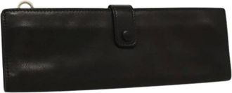 Bottega Veneta Pre-owned Wallets, female, Black, Size: ONE SIZE Pre-owned Leather Clutch