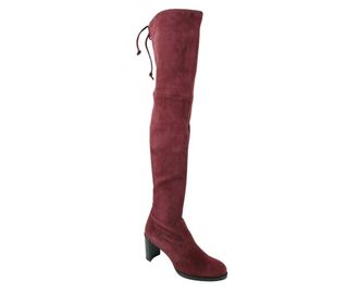 Stuart Weitzman Womens Tipland Cabernet Suede Over the Knee Boot