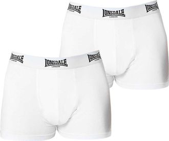 Lonsdale Boxershorts voor heren (Set van 2) (Wit)