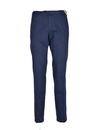 AT.P. CO Blue Stretch Cotton-Blend Pants