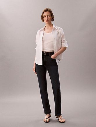 Calvin Klein High Rise Straight Jeans