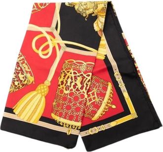 Herm&egrave;s Pre-owned Les Muserolles Zijden Sjaal - Dames - Vintage Accessoires - Veelkleurig - ONE Size - Vintage