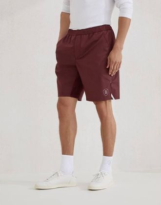 Brunello Cucinelli Mens Amaranth Athletic Shorts, Size XXL