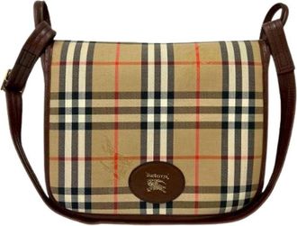 Burberry Pre-owned Canvas shoulder-bags - Dames - Vintage Schoudertas - Bruin - ONE Size - Vintage