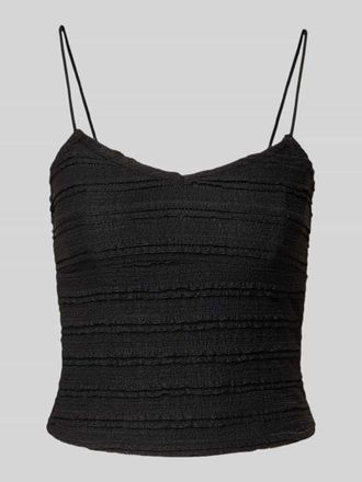 Only Shaped Fit Crop Top mit Spaghettitr&auml;ger Modell GAYLE in Black, Gr&ouml;&szlig;e XS