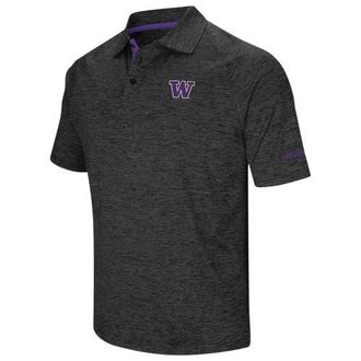 Colosseum Mens Colosseum Black Washington Huskies Big & Tall Down Swing Polo at Nordstrom, Size 6Xb