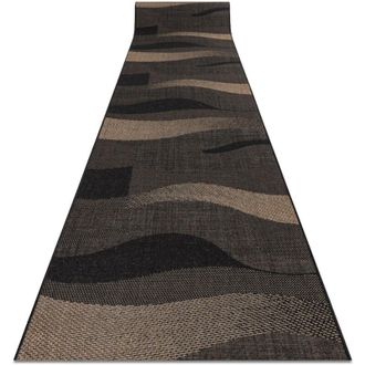 RugsX Rugsx - Runner sizal floorlux design 20212 black / coffe 120 cm beige 120x680 cm