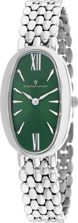 Christian Van Sant Lucia Quartz Green Dial Ladies Watch CV1813