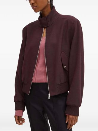 BOSS Bomber con zip - Viola