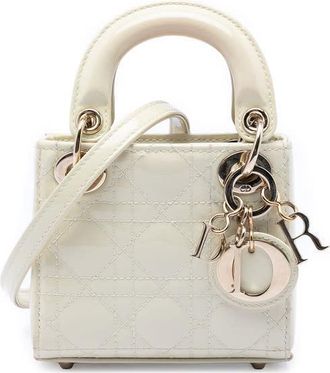 Dior Pre-owned Dior Micro Patent Cannage Lady Dior Ladies EDW4R4BV2GUHBO6K
