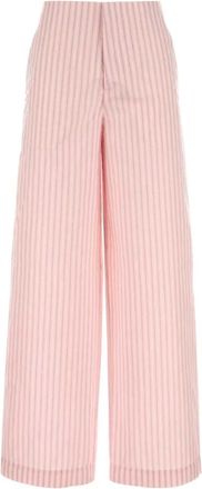 Philosophy di Lorenzo Serafini Broeken, Dames, Roze, 2Xs, Katoen, Geborduurde Poplin Broek