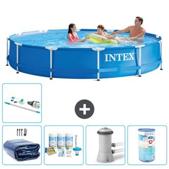 Intex Piscina Con Estructura Redonda - 366x76 Cm - 7-piezas S31553