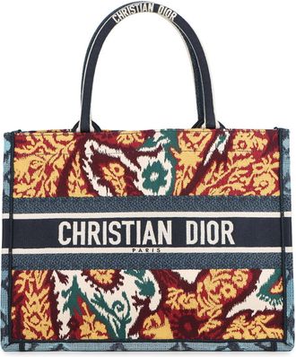 Dior Multi-Color Navy Canvas Handbag Tote Bag (Pre-Owned)