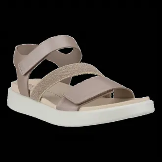 Ecco Womens Flowt Sandal In Grey Rose Metallic