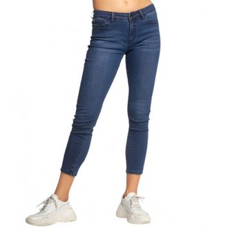 Elan Emile Jean Mid Rise Skinny Jeans In Dark Denim