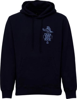 Edwin Oversized Printed Hoodie - Heren - Hoodies - Blauw - XL - Hoodies & sweatvesten