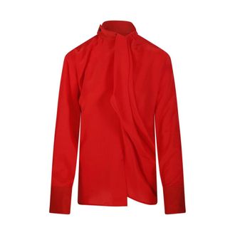 Victoria Beckham Dames, Blouses & Shirts, Rood, Maat: M Zijde