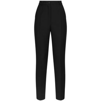 Dolce & Gabbana Dames, Broeken, Zwart, Maat: 2XS Gabardine