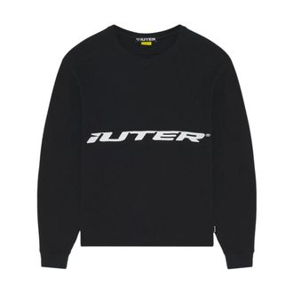 Iuter Sweatshirts, male, Black, Size: S Longsleeve Armor Waffle