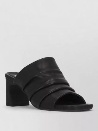 Ash high heel mules ruched front drape