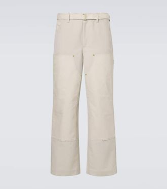 sacai Belted wide-leg pants