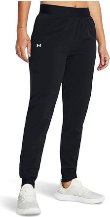 Under Armour Armour Sport Woven Pants Womens Clothing Black/White : LG (US 12-14) R, Polyester
