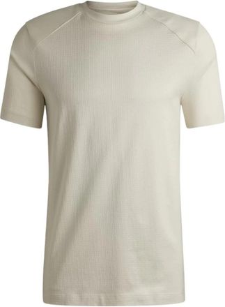 HUGO BOSS Casual Katoenen T-shirt - Heren - T-shirts - Wit - XL - Katoen - Tops