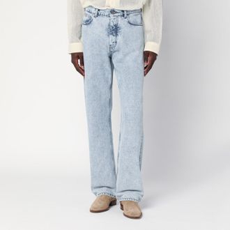 S&eacute;fr Light blue distressed jeans