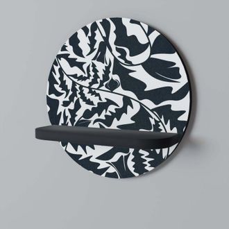 OEM Adorno Et&eacute;reo Estante Redondo Negro