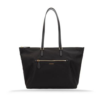 Burberry Tote Bags, female, Black, Size: ONE SIZE Tote Bag