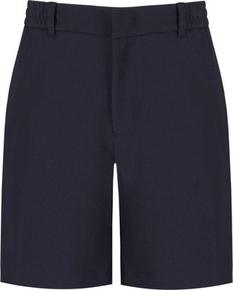 Emporio Armani Blue Ribbed Bermuda Shorts