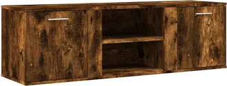vidaXL Mueble De Tv Madera De Ingenier&iacute;a Roble Ahumado 120x34x37 Cm Vidaxl