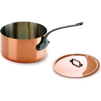 Bloomingdale's M150 Ci Saucepan With Cast Iron Handle and Lid, 7 Inch in Copper at Nordstrom