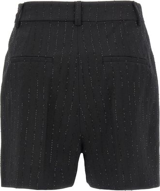 Max Mara Womens Black Virgin Wool Bermuda Shorts