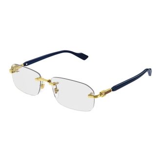 Gucci Gg 1221O 004 Eyeglasses - Heren - Brillen - Geel - 56 MM - Accessoires