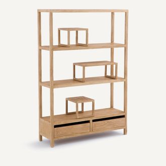 OTTO STUDIO FOR AM.PM Boekenkast in gerecycled iepenhout Alcove