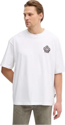 Just Cavalli Katoenen T-shirt - Heren - T-shirts - Wit - S - Katoen - Tops
