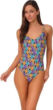 Sunsets Veronica One Piece Swimsuit in Trellis Blooms at Nordstrom, Size X-Small