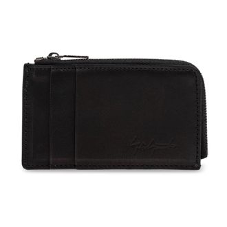 Yohji Yamamoto Wallets & Cardholders, male, Black, Size: ONE SIZE Leather Wallet