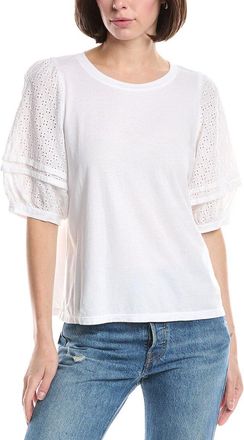Michael Stars Maisie Eyelet Sleeve Top