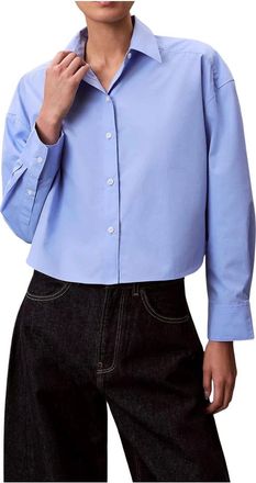 Calvin Klein Mujer, Blusas y Camisas, Azul, Talla: S