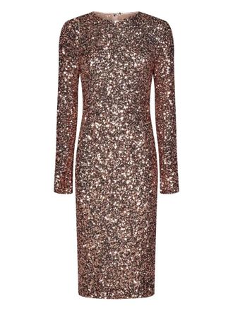 Dolce & Gabbana Midi-jurk met pailletten - Roze