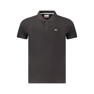 Tommy Hilfiger Tops, Heren, Zwart, S, Polo Nero