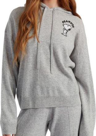 Chinti and Parker Peanuts Athletics Wool-Cashmere Hoodie in Light Grey at Nordstrom, Size X-Large