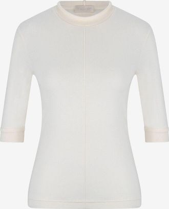 Moncler Schmaler Feinstrickpullover mit Dreiviertel&auml;rmeln