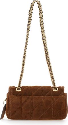 Coach Womens Shoulder Bag Tabby 20 Brown Leather And Technical Fabric